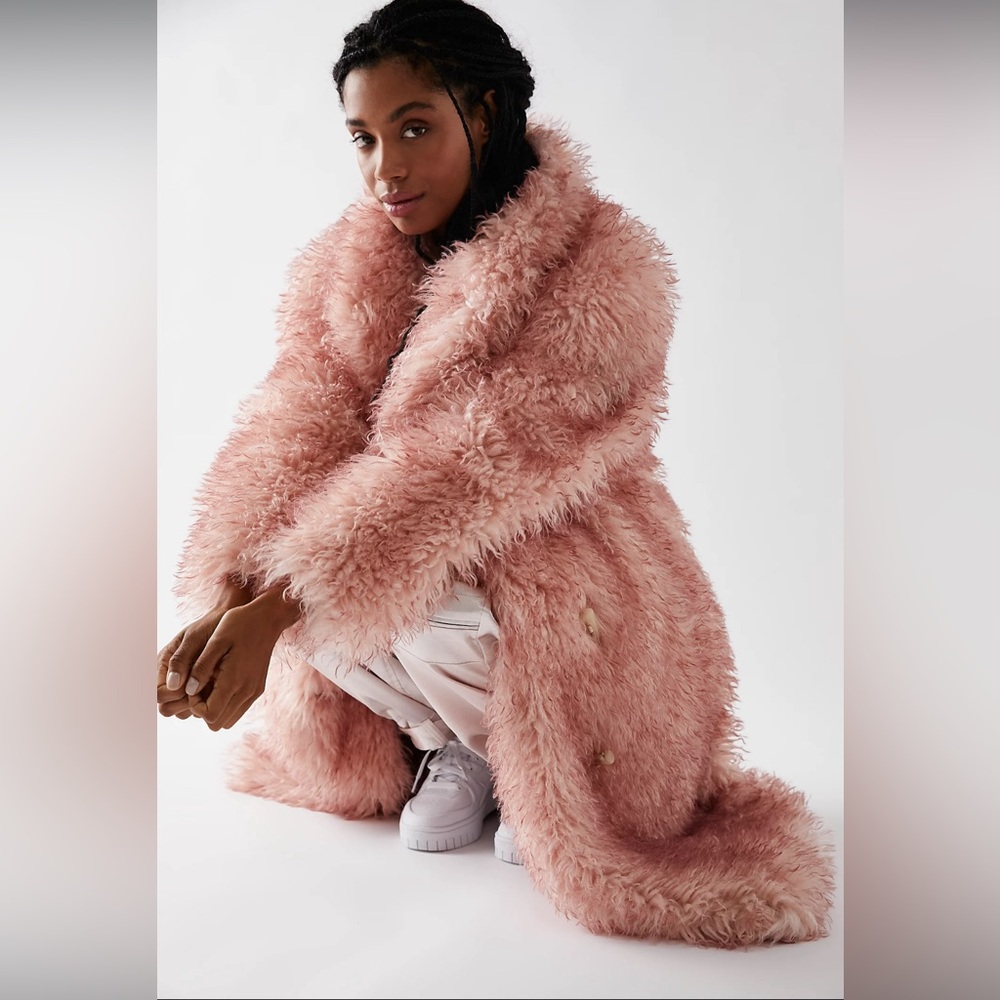 Free People Helena Shearling Coat